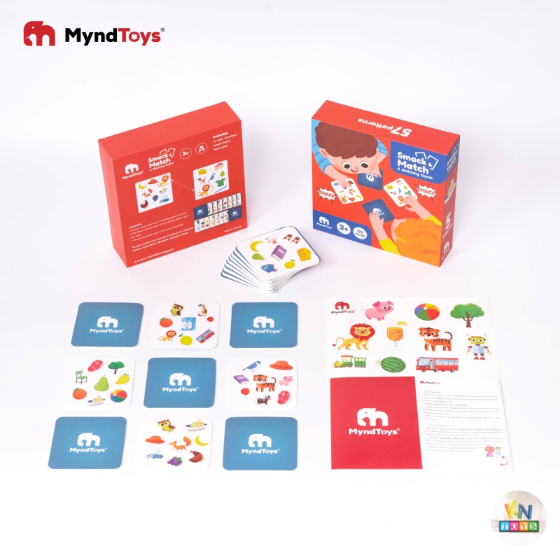 đồ chơi xếp hình myndtoys smack & match a matching game (trò chơi tìm hình giống nhau cho bé từ 3 tuổi) 6