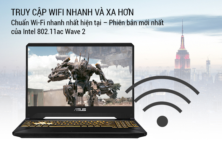 Laptop Asus TUF Gaming FX505GE-BQ049T Core i5-8300H/ Win10 (15.6 FHD IPS) - Hàng Chính Hãng