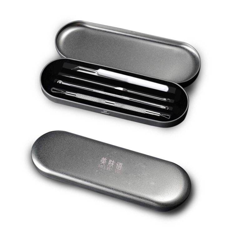 Bộ Cây Nặn Mụn Đầu Đen Và Skinny MF5034 Kèm Cồn Sát Khuẩn (4 Cây)