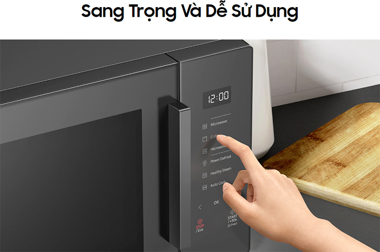 Lò Vi Sóng Tráng Men Samsung Có Nướng 30L MG30T5018CK - Hàng Chính Hãng