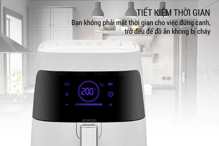 Nồi Chiên Không Dầu Malloca MAF-7515 (Ver 2019) (2.5 Lít) - Trắng - Hàng Chính Hãng