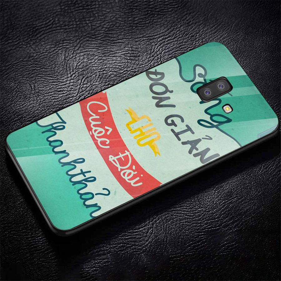 Ốp kính cường lực dành cho điện thoại Samsung Galaxy J4 - J6 - J6 PLUS/J6 PRIME - J8 - lời trích - tâm trạng - tam042