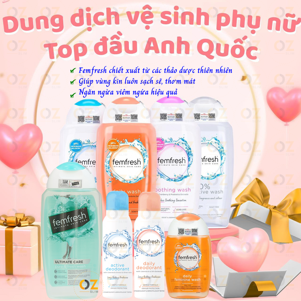 dung dịch vệ sinh phụ nữ Femfresh