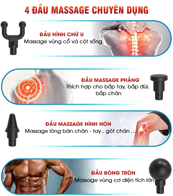 Súng massage cầm tay Nikio NK-170A
