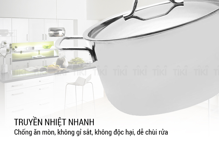 Nồi Inox Fivestar 3 Đáy Sandwich Nắp Inox