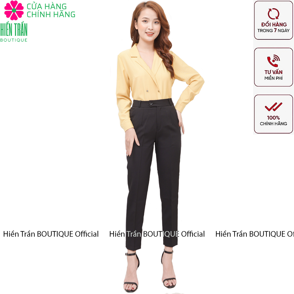 Quần tây nữ Hiền Trần BOUTIQUE chất vải cao cấp 3 màu, âu công sở mặc tôn dáng
