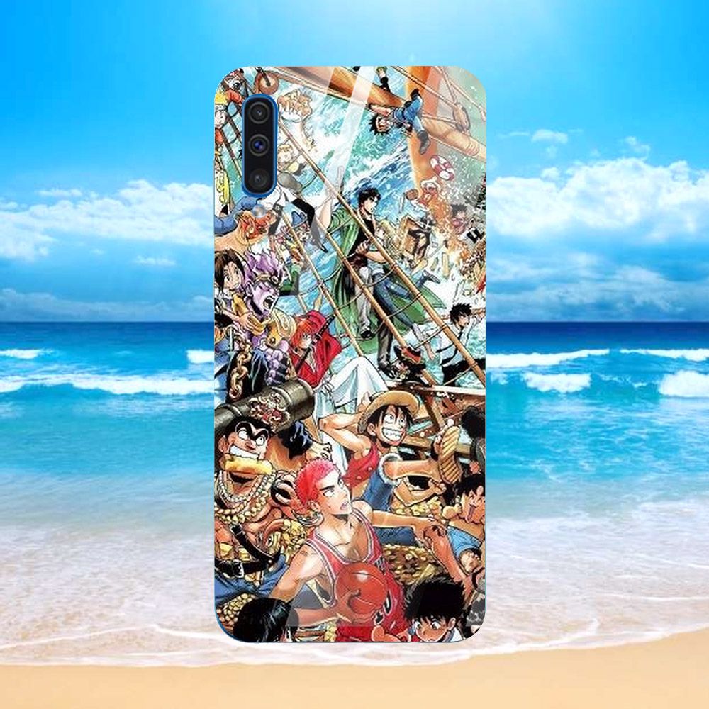 Ốp điện thoại kính cường lực cho máy Samsung Galaxy A7 2018/A750 - anime MS ANMD1008