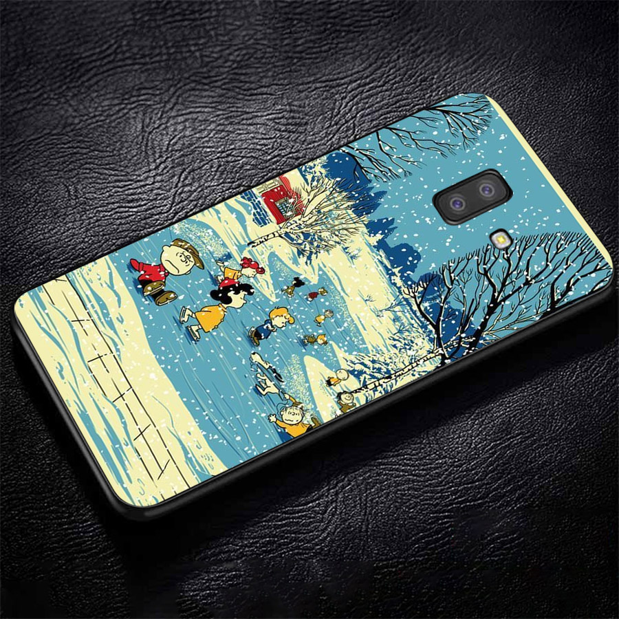 Ốp lưng cứng viền dẻo dành cho điện thoại Samsung Galaxy J6 PRIME - giáng sinh đầm ấm MS GSDA020