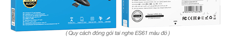 Tai Nghe Bluetooth Nhét Tai HT SYS hoco ES61 - Hàng Chính Hãng hoco - https://tiki.vn/cua-hang/ht-sys-official-store 