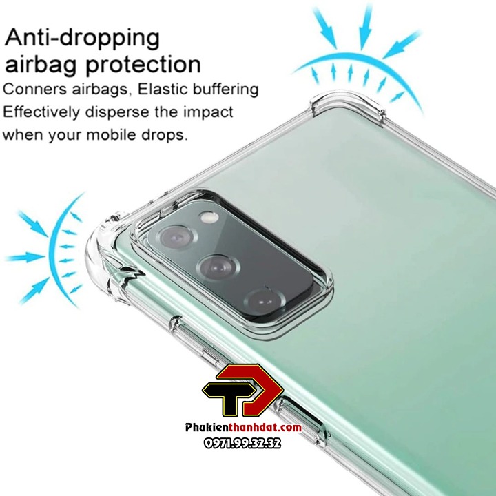 Ốp lưng chống sốc trong suốt cho Samsung Galaxy S20 FE hiệu Likgus giúp chống chịu mọi va đập - Hàng chính hãng