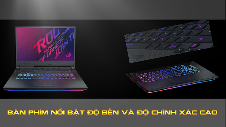 Laptop Asus ROG Strix G G731-VEV082T Core i7-9750H/ RTX 2060 6GB/ Win10 (17.3 FHD IPS 144Hz) - Hàng Chính Hãng