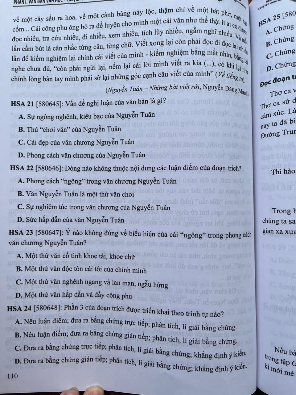 Sách - Chuyên đề trọng tâm ôn thi đánh giá năng lực HSA phần định tính