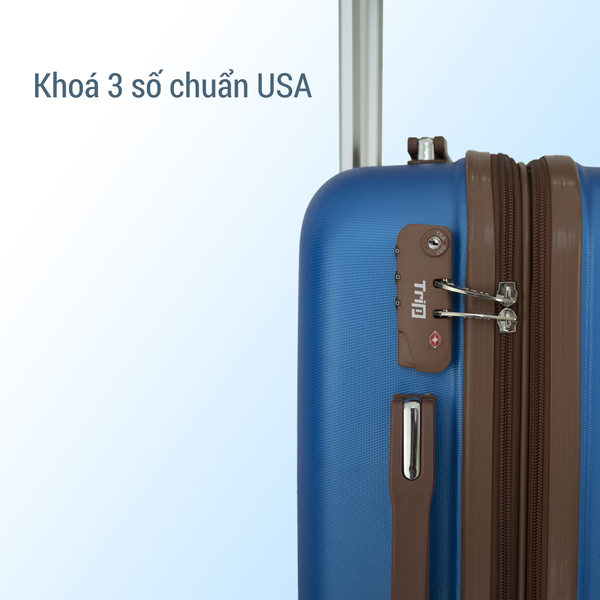 Vali Du Lịch Cao Cấp Trip P803A - Size 60 - Xanh Rêu