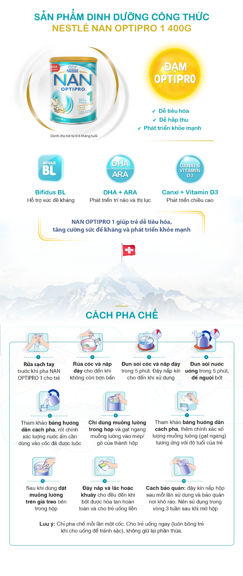 Sữa Bột Nestle NAN Optipro 1 (400g) [566842]