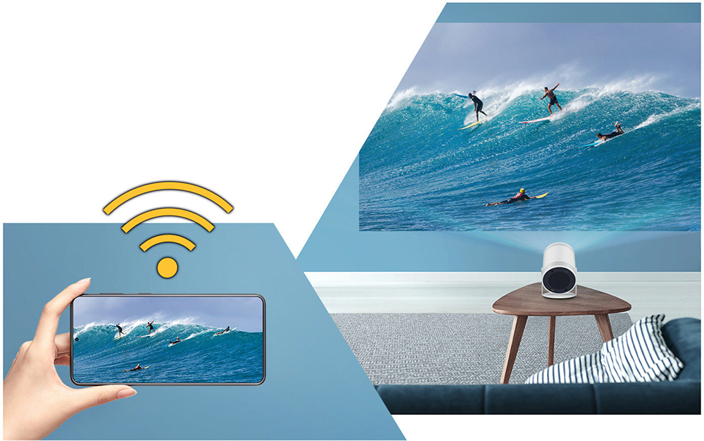 Máy chiếu công nghệ bỏ túi Smart Tivi Samsung The Freestyle SP-LSP3