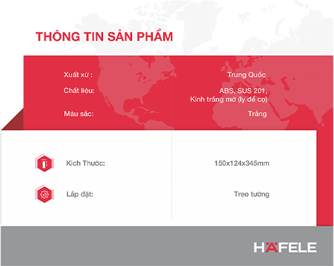 Giá Treo Cọ Vệ Sinh Hafele Chiba 580.06.071 (Hàng chính hãng)