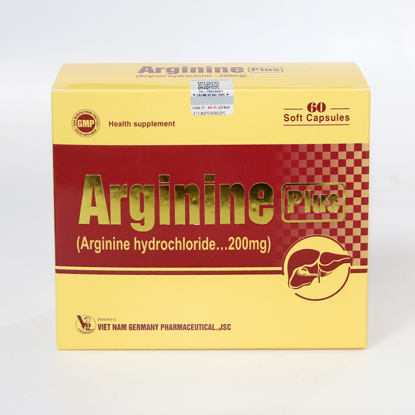 Thực phẩm bảo vệ sức khoẻ Arginine Plus giúp bổ gan, giải độc gan, bảo vệ tế bào gan - Hộp 60 viên 1