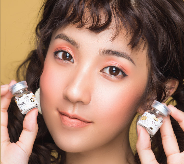 Kính Áp Tròng Hàn Quốc Vivimon Sarah Choco