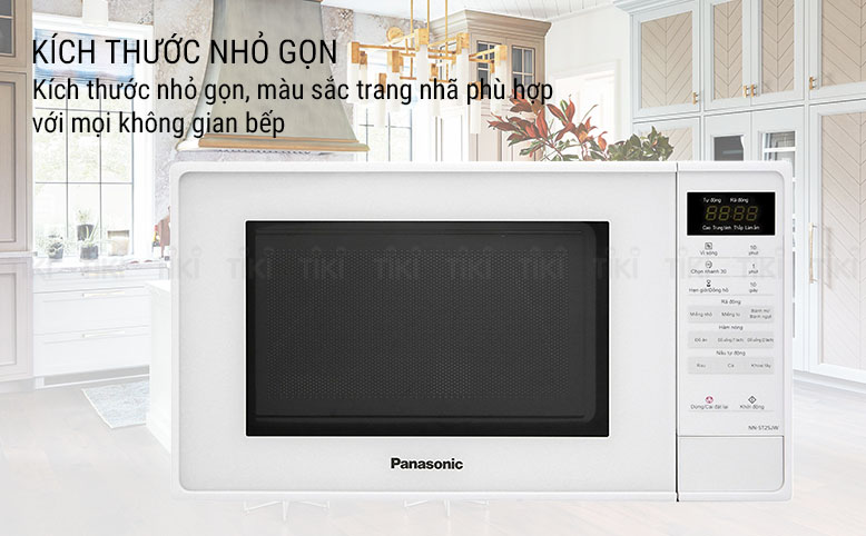 Lò Vi Sóng Điện Tử Panasonic NN-ST25JWYUE (20 Lít) - Hàng Chính Hãng - Trắng