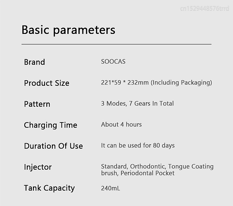 Máy tăm nước, xịt vệ sinh răng miệng Xiaomi Soocas W3 PRO máy tăm nước cầm tay-Hàng chính hãng