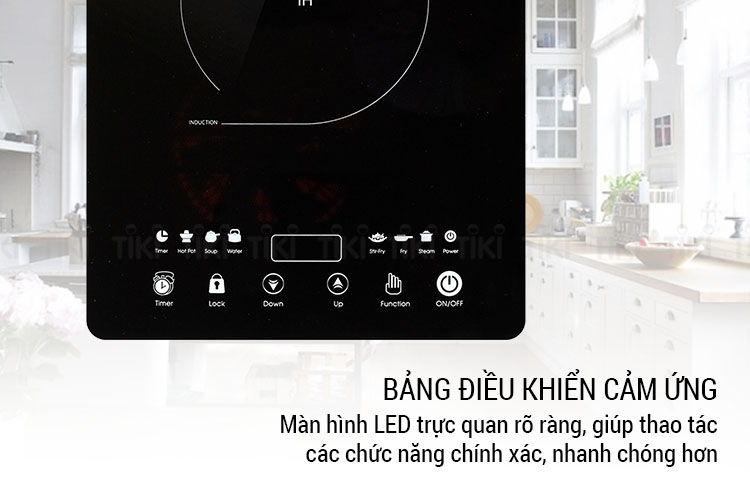 Bếp Điện Từ Goldsun BA 2104MT (1650W) - Hàng Chính Hãng