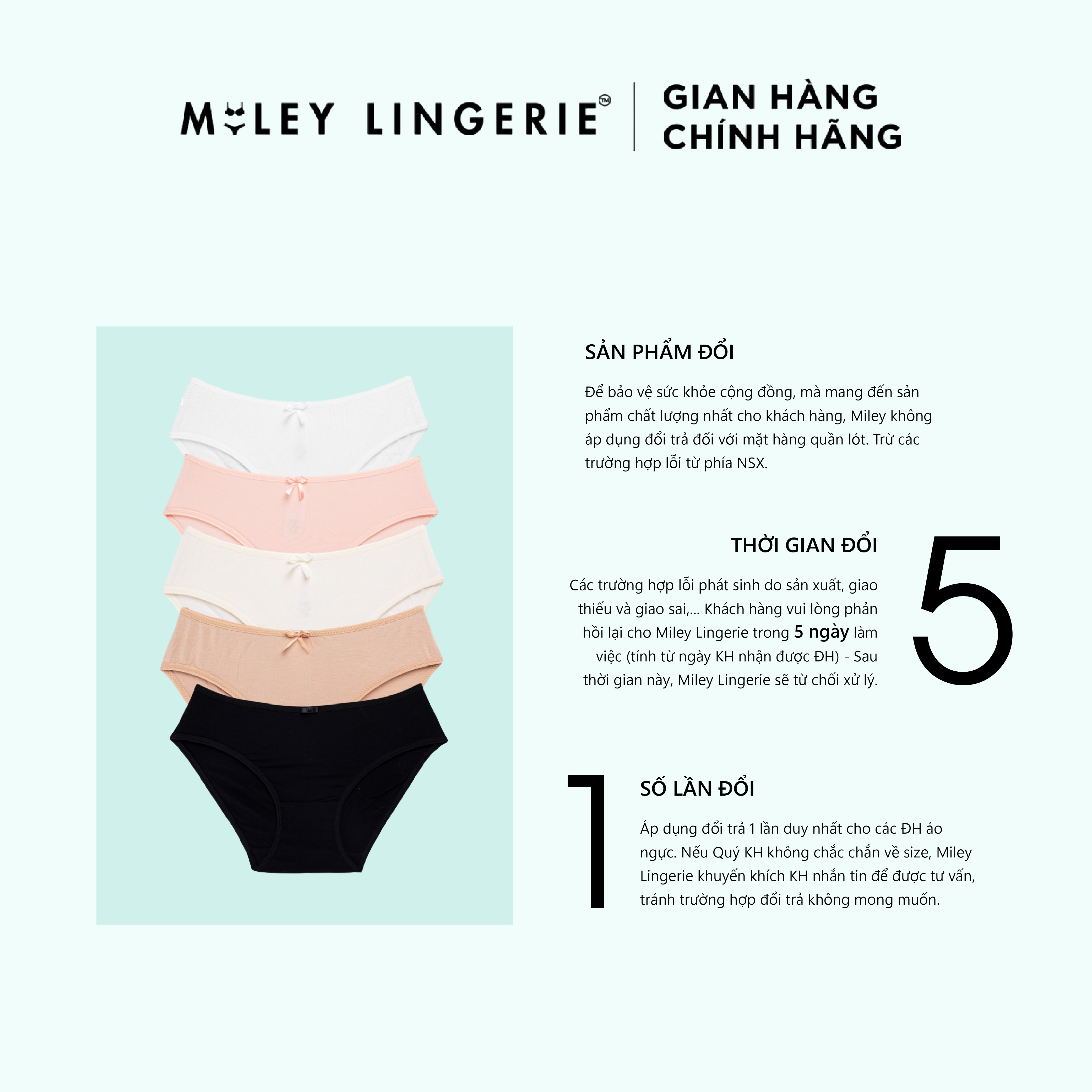 Quần Lót Nữ Modal Trơn Comfort Miley Lingerie BCS-04