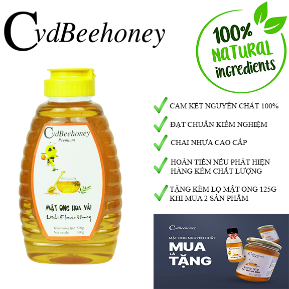 mật ong hoa vải 500g cvdbeehoney 2