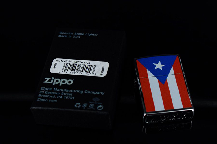 Bật Lửa Zippo 250 Flag Of Puerto Rico