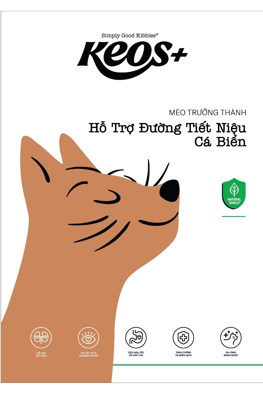 9KG Thức ăn hỗ trợ đường tiết niệu cho Mèo Keos Plus Cat Adult Urinary