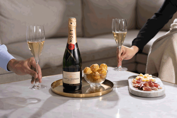 sâm panh| Champagne Moët & Chandon Impérial Brut - Phiên Bản End Of Year - 750ml – Có Hộp