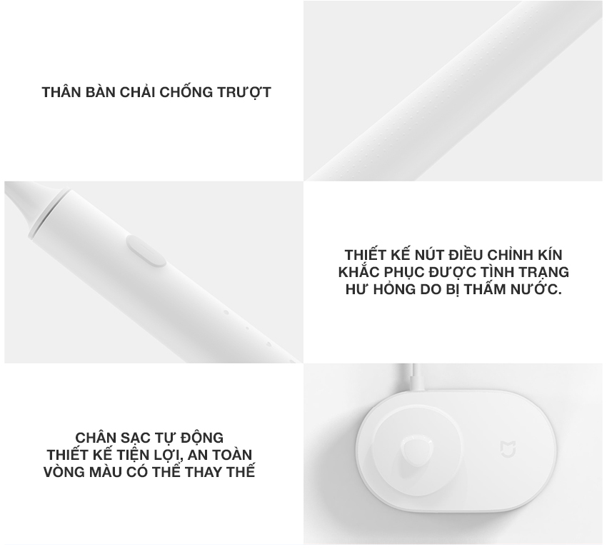 Bàn Chải Đánh Răng Xiaomi Mi Electric Toothbrush NUN4000CN (White) - Hàng Chính Hãng