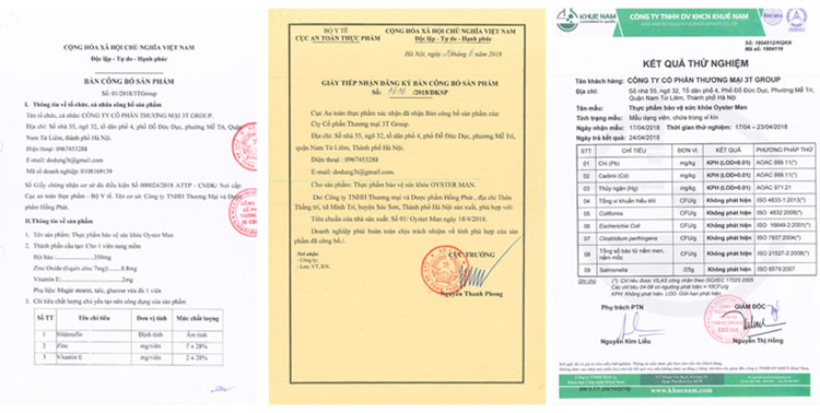 Combo 3 Thực phẩm chức năng Hàu OYSTER MAN Hỗ Trợ Điều Trị Dứt Điểm Yếu Sinh Lý, Xuất Tinh Sớm, Tăng Chất Lượng Tinh Trùng
