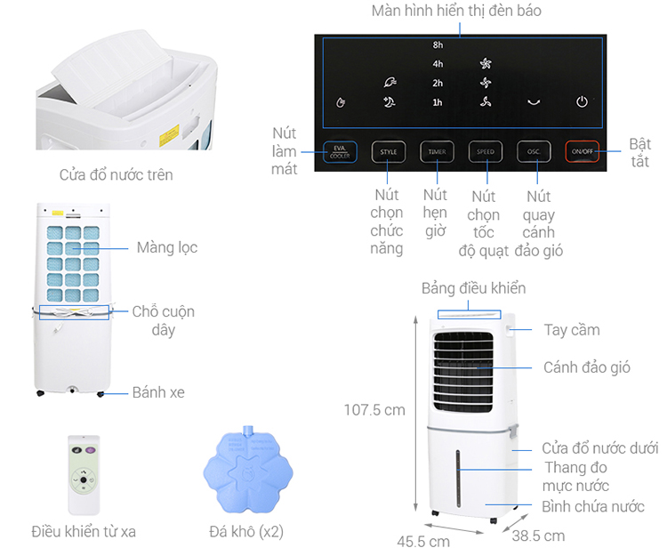 Quạt Điều Hòa MIDEA AC200-17JR 