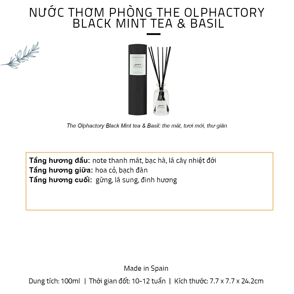 nước thơm phòng khuếch tán ambientair the olphactory black 7