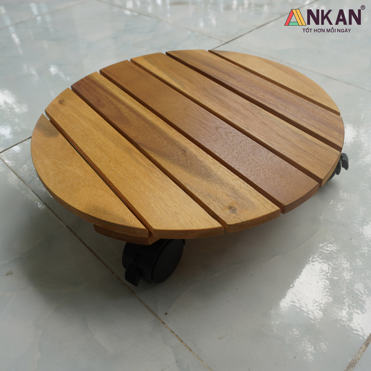 Đế Lót Chậu Cây Có Bánh Xe Cỡ Lớn Đường Kính 35cm Dùng Để Đặt Chậu Cây Chậu Hoa Trong Nhà Và Ngoài Sân