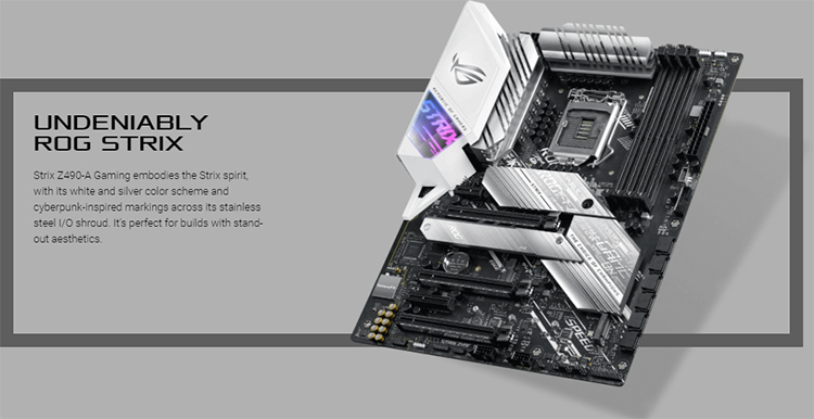 Bo Mạch Chủ Mainboard ASUS ROG STRIX Z490-A GAMING - Hàng Chính Hãng