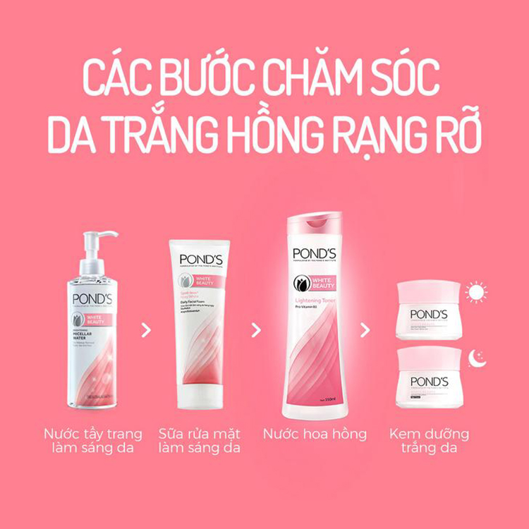 Nước Hoa Hồng Se Khít Lỗ Chân Lông Pond's White Beauty (150ml)
