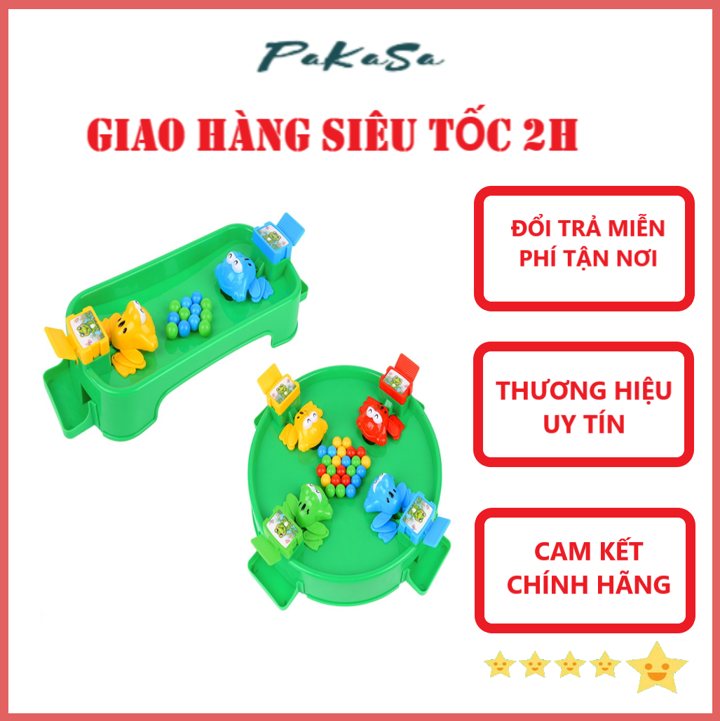 đồ chơi ếch ăn bi , trò chơi vận động cho bé pakasa - hàng chính hãng ( giao màu ngẫu nhiên) 1