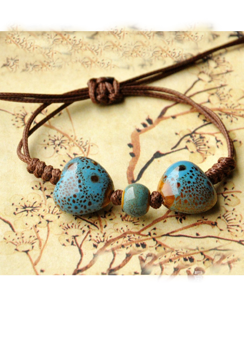 Vòng tay gốm thời trang đơn giản VGOM33