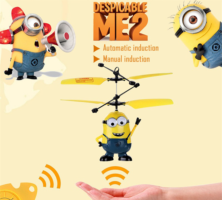 Máy Bay Trực Thăng Điều Khiển HangWing Minion Cảm Ứng Bằng Tay HWA1315554