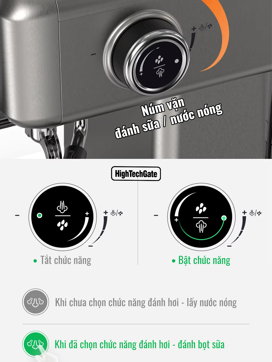 Máy pha cà phê espresso CF05 PRO chuyên nghiệp toàn diện DIY, giảm áp tự động an toàn nâng cấp, Hàng Chính Hãng