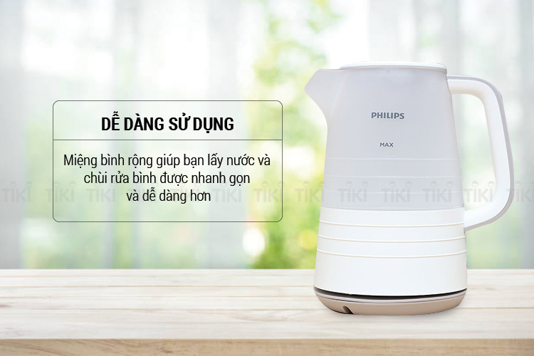Bình Đun Siêu Tốc Philips HD9334 - 1.5L (Trắng)