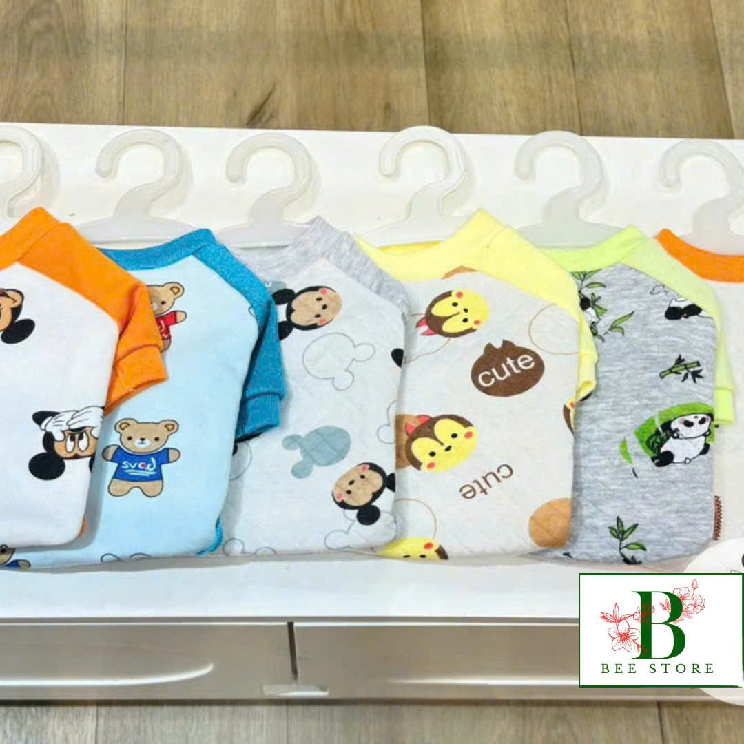 ÁO THUN NỈ PHOM RAGLAN MẶC ẤM CHO THÚ CƯNG CHÓ MÈO