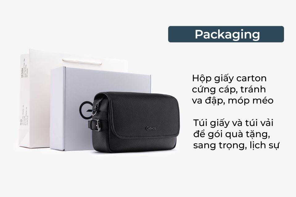 Túi Đeo Chéo Công Sở Túi Nam Hàng Hiệu GENCE TD07 Da Bò Cao Cấp Màu Đen Dáng Ngang