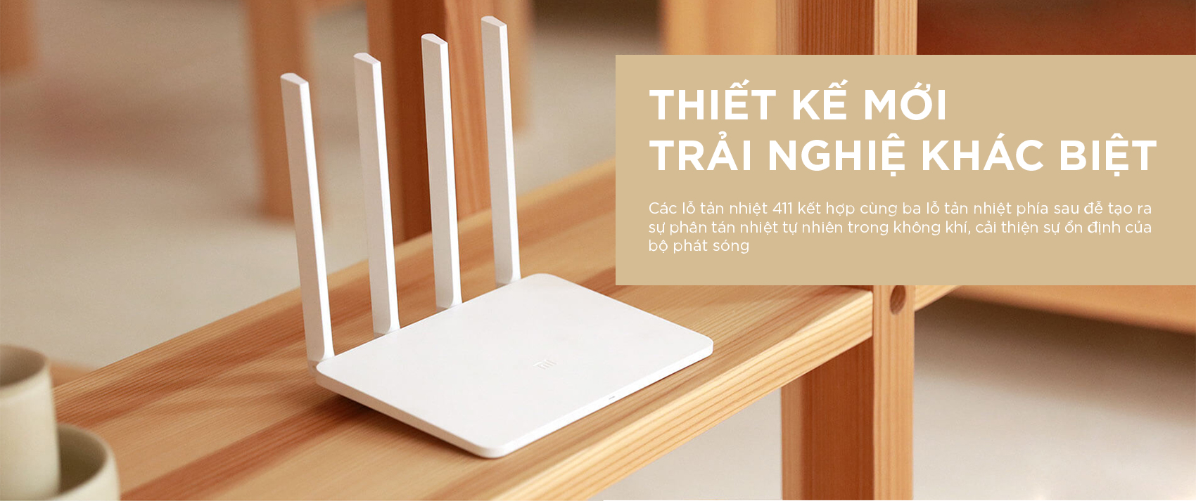Bộ Phát Sóng Wifi Xiaomi Router Gen 3 Băng Tầng Kép AC1200 128MB - Hàng Chính Hãng