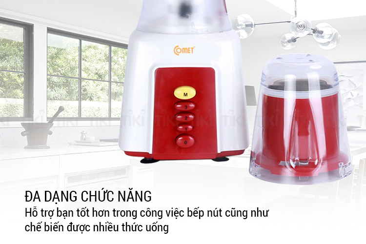 Máy Xay Sinh Tố Comet CM9969 (300W - 1.5 Lít) - (Giao màu ngẫu nhiên) - Hàng Chính Hãng