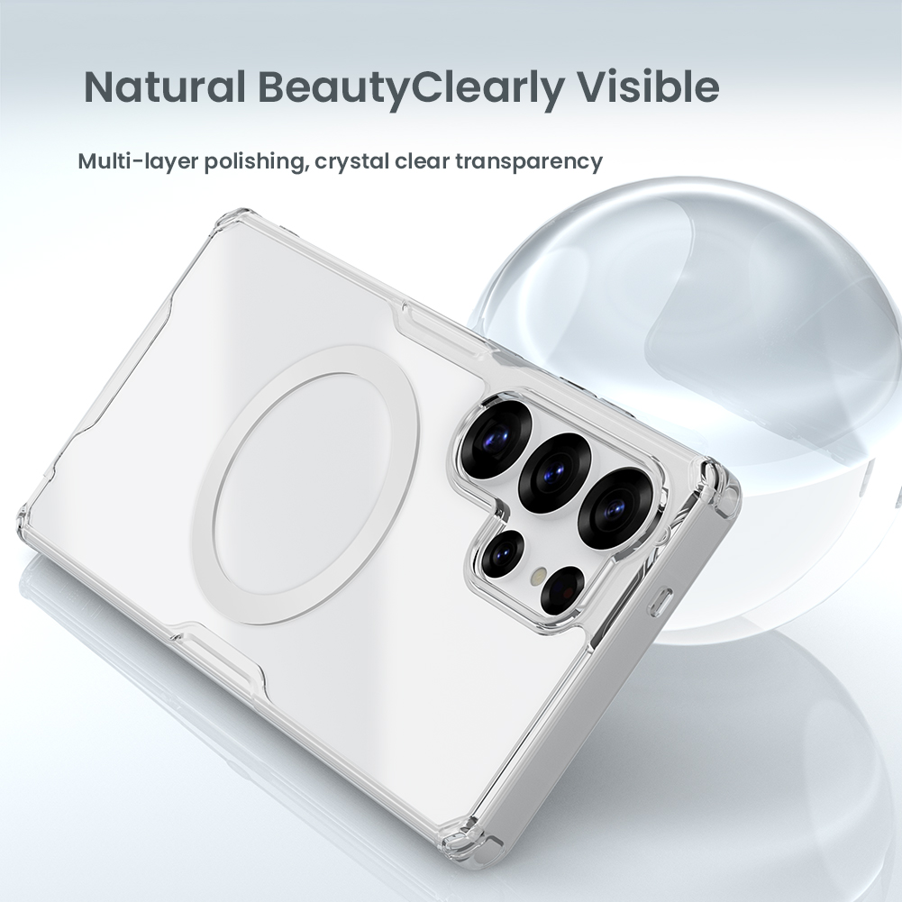 Ốp Lưng Nillkin Nature TPU Pro Magnetic Case cho Samsung Galaxy S25 Ultra - Hàng Chính Hãng