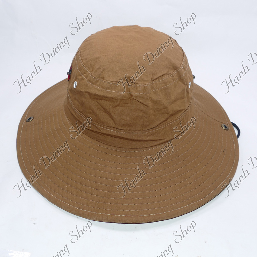 Nón tai bèo, nón bo nam, nón lính mùa hè xanh vành rộng, chống nắng tốt, có dây quai nón - Hạnh Dương