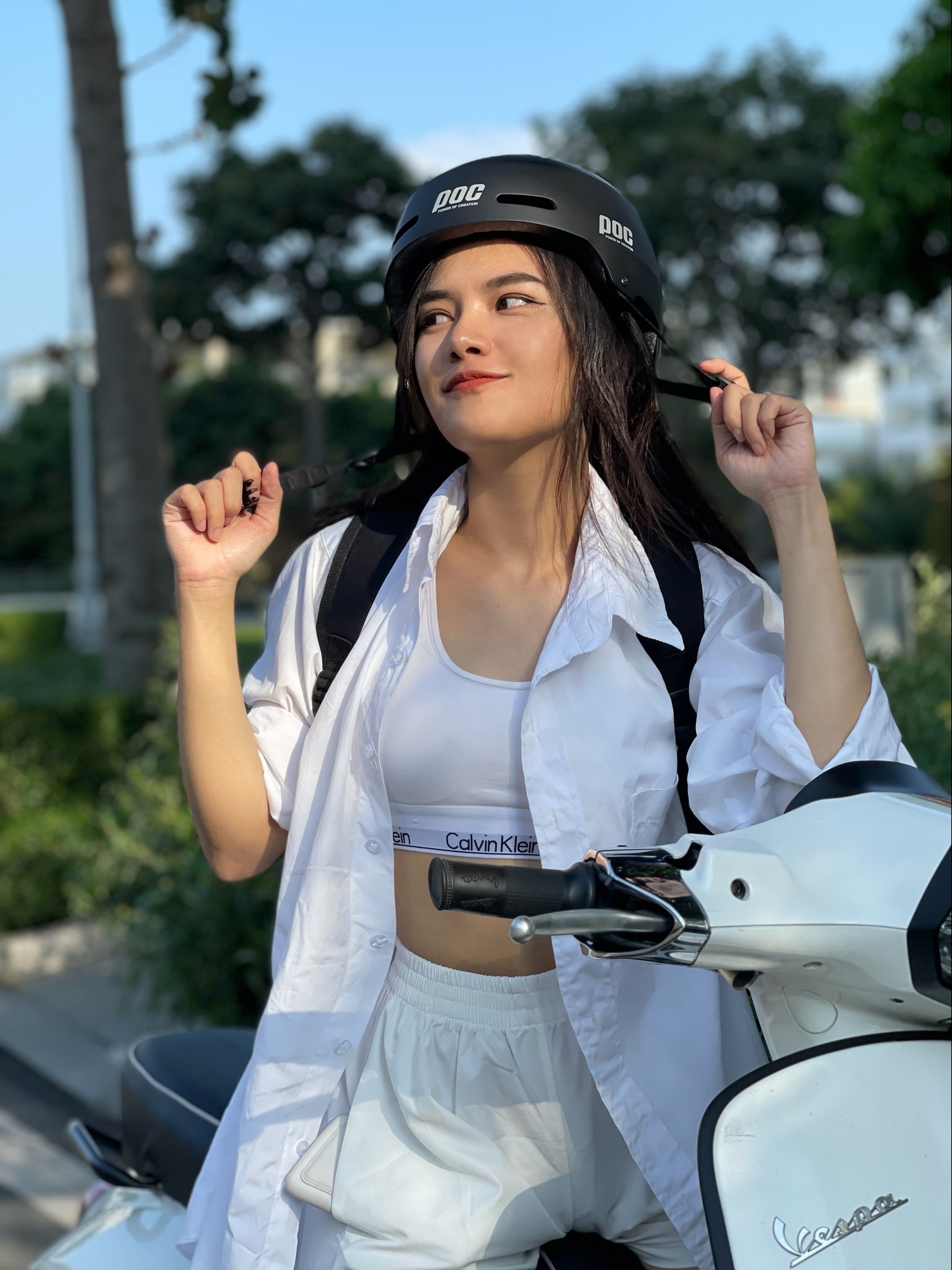 Nón bảo hiểm xe đạp POC P05 nhẹ thoáng mát freesize chính hãng