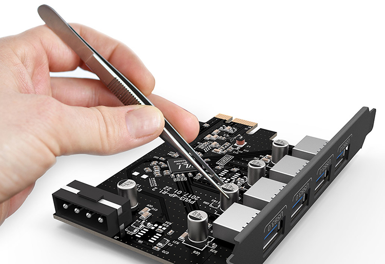 Card chuyển cổng pciex 1 sang 4 cổng USB 3.0 Orico PVU3-4P - Hàng chính hãng